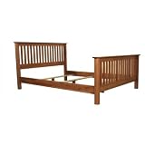 Alder Wood Shaker Bed Frame - Queen (Alder) (48.00H x 65.75W x 86.50D) by Maco Lifestyles