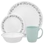 Corelle Livingware 16-Piece Dinnerware Set, Service for 4, Day Dream
