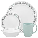 Corelle Livingware 16-Piece Dinnerware Set, Service for 4, Day Dream