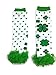 Rush Dance Flowery Shamrock St Patrick's Day Baby/Toddler Chiffon Leg Warmer