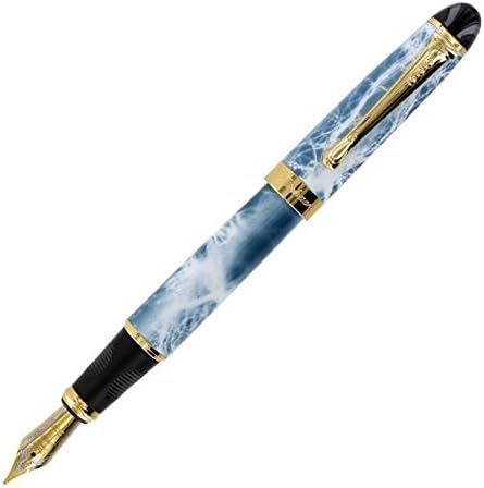 Anywa Jinhao X450 Delicate Fountain Pen Black Marble Medium Nib