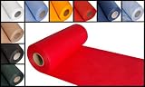 Tischläufer, Tischband, Rollenware aus stoffähnlichem Vlies (Farbe & Breite nach Wahl), Rot, 30cmx25m, ideal für jede Party, Catering, Vereinsfeier, Hochzeit, Geburtstagsfeier