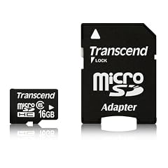 Transcend Hi-Speed Micro SDHC 16GB Class 6  Speicherkarte mit SD Adapter
