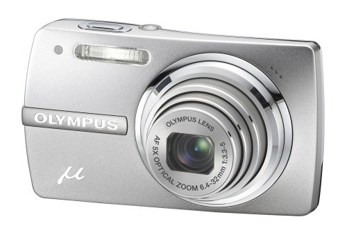 Childrens Toyshop  Electronics : Olympus Mju 820 Digital Compact Camera - Starry Silver (8MP, 5x Optical Zoom) 2.7" LCD