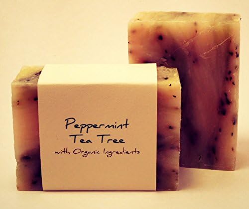 Ranch Creek Peppermint Tea Tree Handmade Soap Bars (2 Pack) By Parsons Trading Company. GMO Free (No Genetically Modified Organisms)