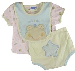 Bon Bebe Baby Boys Frog Creeper Set-6-9 Months