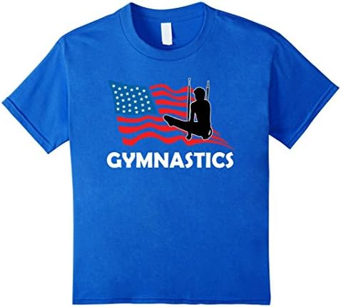 Kids Love Gymnastics T Shirt 12 Royal Blue