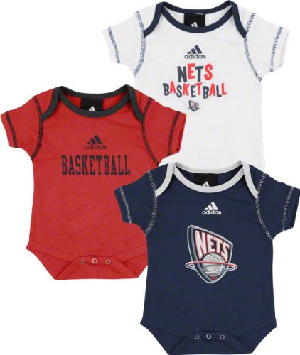 New Jersey Nets Newborn 3-Pack Creeper Set