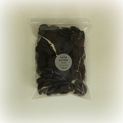 Dark/Black Cocoa Butter Unrefined Wafers Form Pure & Organic 12 oz
