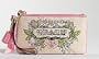 Coach Limited Edition Large Tattoo Wristlet Handbag Bag Natural Pink