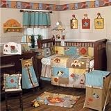 Work Zone - Six Piece Crib Set (quilt, bumper, sheet, dust ruffle, diaper stacker, valance)
