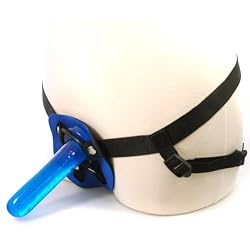 Fetish Fantasy First Timers Harness with Blue Dildo