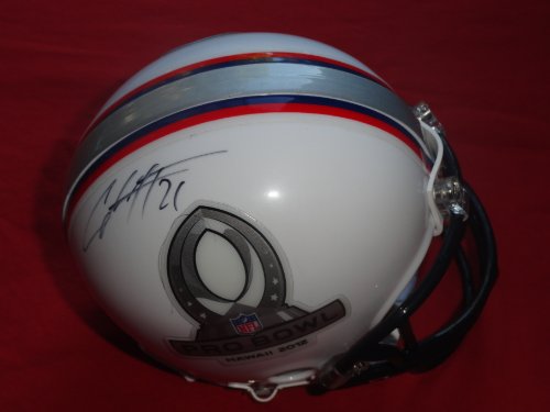 Green Bay Packers Charles Woodson Autographed 2012 NFL Pro Bowl Riddell Mini Helmet, Proof Photo of Charles Signing for Us.