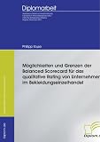 41UNWnOlQML. SL160  Möglichkeiten und Grenzen der Balanced Scorecard für das qualitative Rating von Unternehmen im Bekleidungseinzelhandel