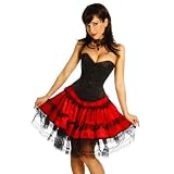 Vollbrustkorsett Satinkorsett - Schn�r Korsett schwarzvon "Zugeschn�rt Shop"
