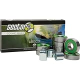 Sector 9 Cosmic Bearing A7 Skateboard Accessories w/ Free B&F Heart Sticker Bundle - Assorted