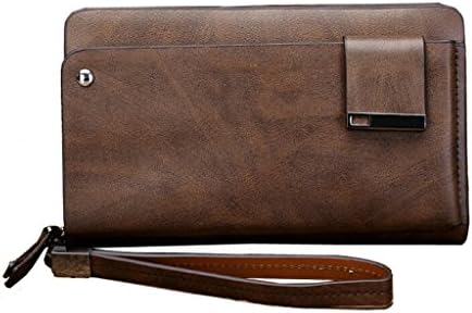 Tough Hipster Men Vintage Leather Clutch Bag Inserts Credit Card Wallet