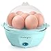Nostalgia EC7AQ Retro Premium 7 Capacity Electric Large Hard-Boiled Egg Cooker Poached, Scrambled, Omelets, Whites, Sandwiches, With Alarm, Aqua