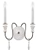 World Imports 2062-26 Tuscan Elegance 2 Light Iron Wall Sconce with /with out Crystals Drops, Washed