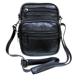 Genuine Lambskin Leather Mini Purse with Strap and Belt Loop