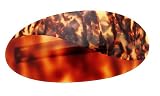 France Luxe Split Tone Oval Volume Barrette - Tortoise/Ecorce