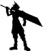 Cloud From Final Fantasy VII Silhouette Sticker Decal - 5 Inch - Apple Macbook Laptop Decal
