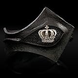 Official Royalty Collection Silver Crown Stingray Brown Leather Bracel...
