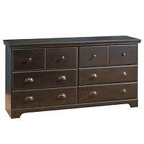 Furniture online: South Shore Furniture, Mountain Lodge Collection, 6 Drawer Double Dresser, Ebony