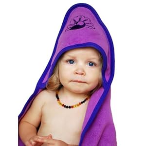 Hooded Towel for Baby - PEACOCK Organic Cotton Sherpa
