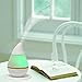 Tzwns 250ml Cool Mist Humidifier Timer Settings LED Rainbow Color Auto-Changing Mode 8 Hours Continous Mist Mode Running Auto Shut off Suitable for Yoga Spa Bedroom Living Room Office