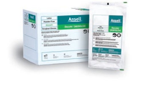 Ansell Perry Encore Underglove Sterile Powder Free Surgical Gloves,Case of 400 Each,7.5,PRD2018475