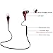 2015 Newest Bluetooth 4.0 Wireless Stereo Earbuds with Noise Cancellation Sports Earphones Headphones, Say Yes or No to pick or reject call, Support 5 Languages Voice Prompt Headsets with Voice Control Function. (Black)