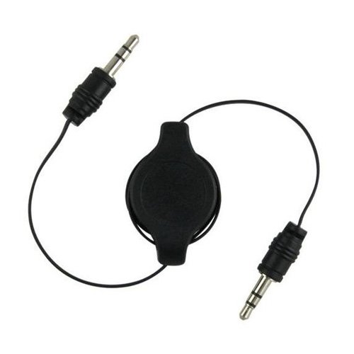 Audio Aux Auxiliary Car Retractable Cable Cord For iPod