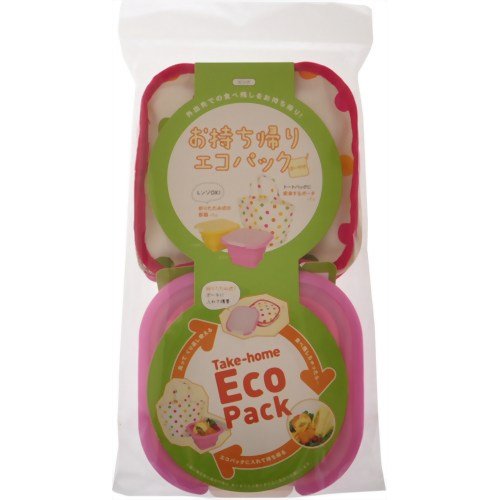 お持ち帰りエコパック　（ポーチ付き）　ピンク
