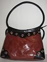Ladies' Leather Handbag With Stylish Handle and Cell Phone Pocket