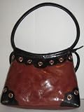 Ladies' Leather Handbag With Stylish Handle and Cell Phone Pocket