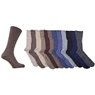 Mens Ribbed Non Elastic Top Socks with Lambswool (Pack of 3)