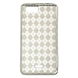Premium TPU Argyle Flexi Soft Gel Skin for Motorola Droid X, Xtreme Verizon Wireless Flexible See Thru Skin with Smoke Checkers Print