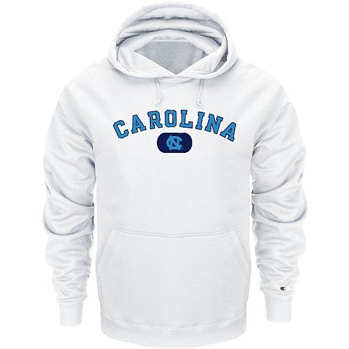 Buy North Caolina Tarheels White Champion Powerblend® Hood by Champion