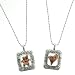 Pair of Copper and Silver Pendant Necklaces -