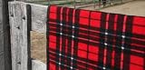 Zip-n-go-Stadium Blanket Tote (Red Plaid Revolution)