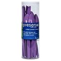 Preserve Cutlery Made with Recycled Plastics, Lilac Purple, 24-Pack (8 Forks, 8 Knives and 8 Spoons)