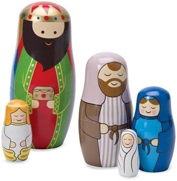 Nativity Nesting Dolls, set of 5