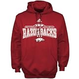 adidas Arkansas Razorbacks Cardinal Quick Slant Pullover Hoody Sweatshirt
