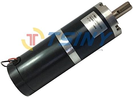 TSINY 50mm Diameter 12V Voltage Electric DC Planetary Gear Motor with 50 RPM 12mm Out Shaft