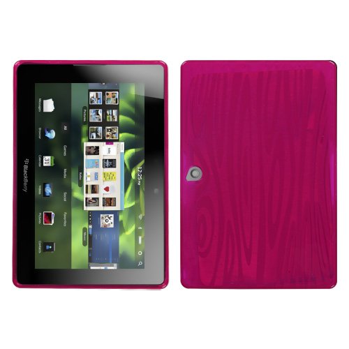 Hot Pink Wood Grain Candy Skin Case for BlackBerry Playbook Tablet