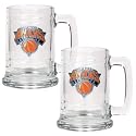 New York Knicks NBA 2pc 15oz Glass Tankard Set