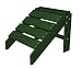 Recycled Sea Breeze Outdoor Patio Adirondack Ottoman - Forest Green