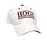 Arkansas Razorbacks HOGS The Game Classic Bar Adjustable Cap with Mascot Name
