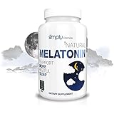 Simply Vitamins Natural Melatonin 3mg 100 Tablets - All Natural Non Habit Forming Sleep Aid - Promotes a More Restful Sleep - Stay Asleep Longer and Wake Up Refreshed * Free Bonus Ebook with Every Order! *